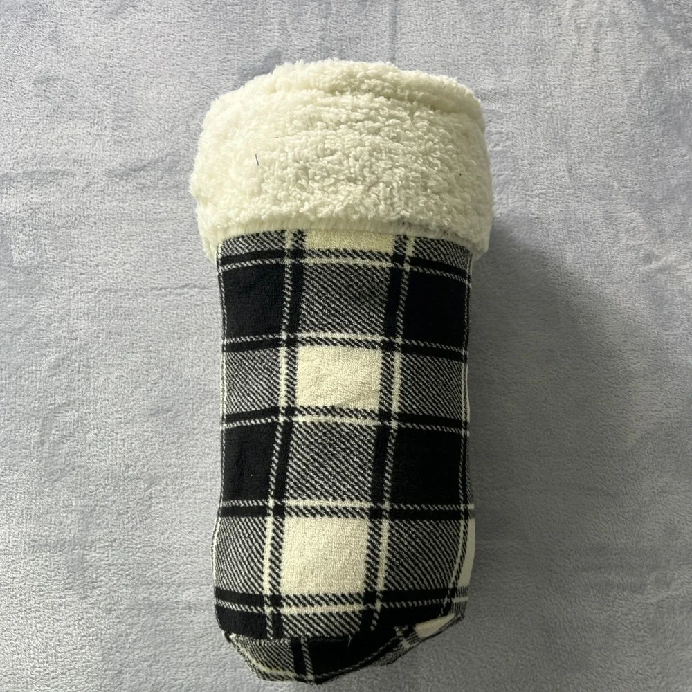 Sunbeam Microplush Sherpa Heated Throw Blanket 50x60 Black Plaid 4 Heat Auto Off